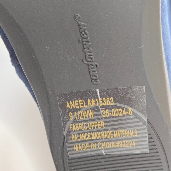 Women's Navy Suede Boots - Picture 12 of 13